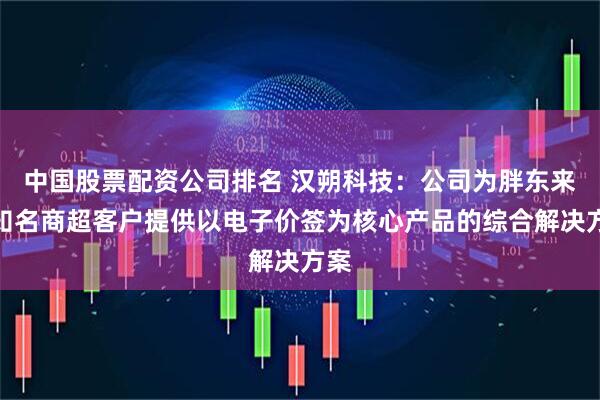 中国股票配资公司排名 汉朔科技：公司为胖东来等知名商超客户提供以电子价签为核心产品的综合解决方案
